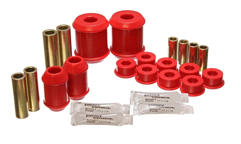 Mitsubishi Eclipse Control Arm Bushing Set - Rear - Energy Suspension - Performance Polyurethane - Red - `00-`04 Mitsubishi Eclipse Control Arm Bushing Set - Rear - Energy Suspension - Performance Polyurethane - Red - `00-`04